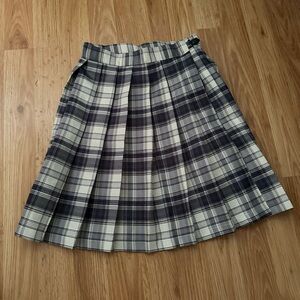 Grey Blue Midi Skirt